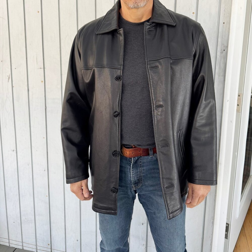 Renzo Costa NZL Men’s Black New Zealand Leather Jacket